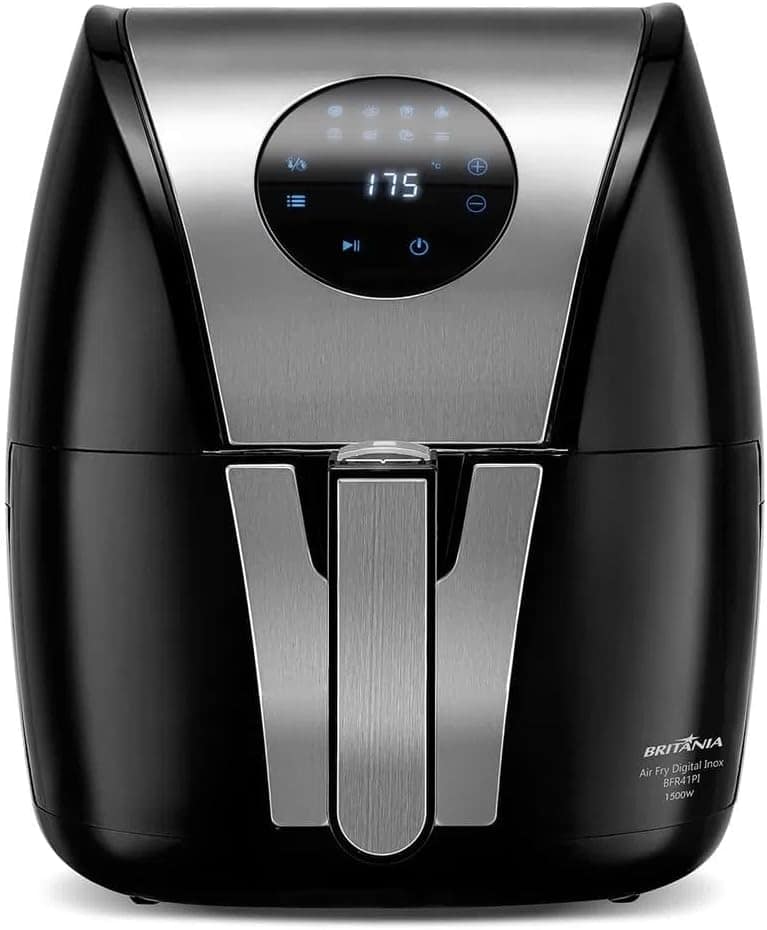 Fritadeira Air Fry Digital Britânia, Pretanox, 1500W - Reves... | É bom mesmo? Descubra antes de comprar