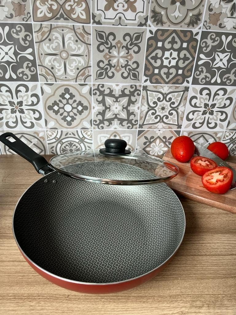 Frigideira Grande Funda Antiaderente 28 Cm Com Tampa - Tramo... - Image 6