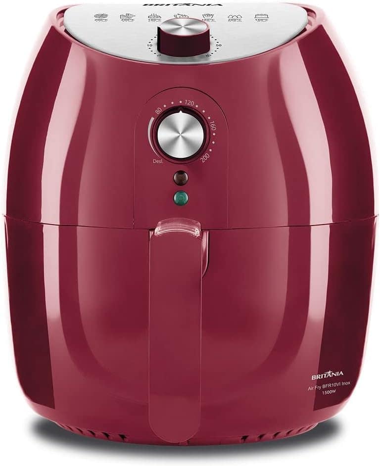 Britania Fritadeira Air Fry Bfr10Vi Verm/Inox 127V | É bom mesmo? Descubra antes de comprar
