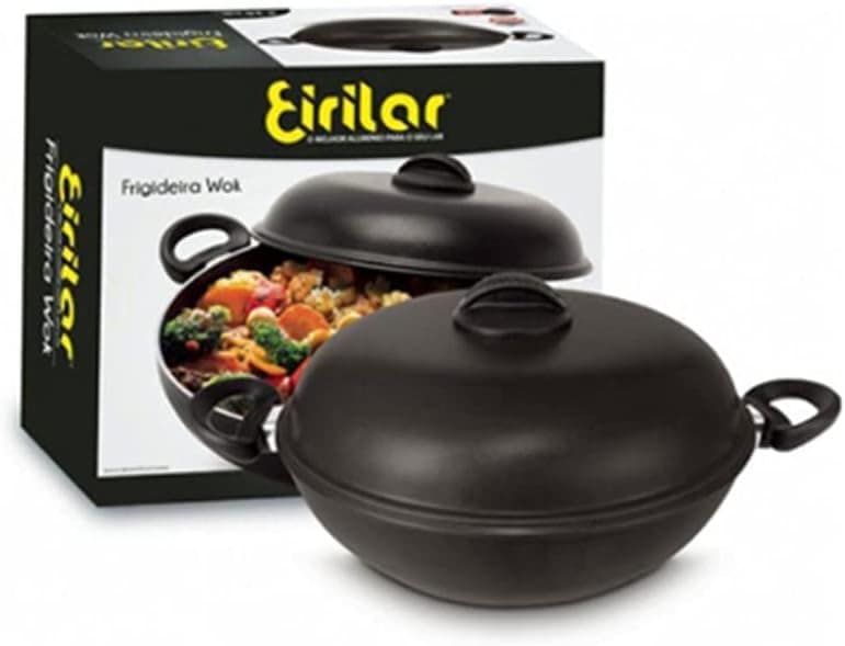 Frigideira Wok Antiaderente Long Life 4,4 Litros 28cm Com Ta...