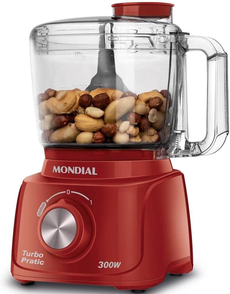 Mini Processador Mondial Turbo Pratic 300W MP-16-R - 127V - Image 3