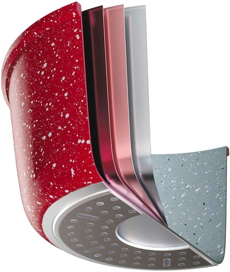 Caçarola 22 cm ColorStone de alumínio com antiaderente e tam... - Image 4