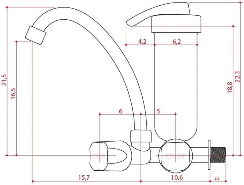 Torneira Cozinha Purificador De Água Parede C/Filtro Civitt | É bom mesmo? Descubra antes de comprar - Image 3