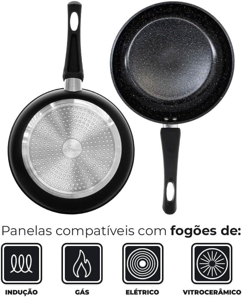 Jogo de Panelas de Indução Antiaderente Cerâmica Incanto Pre... - Image 5