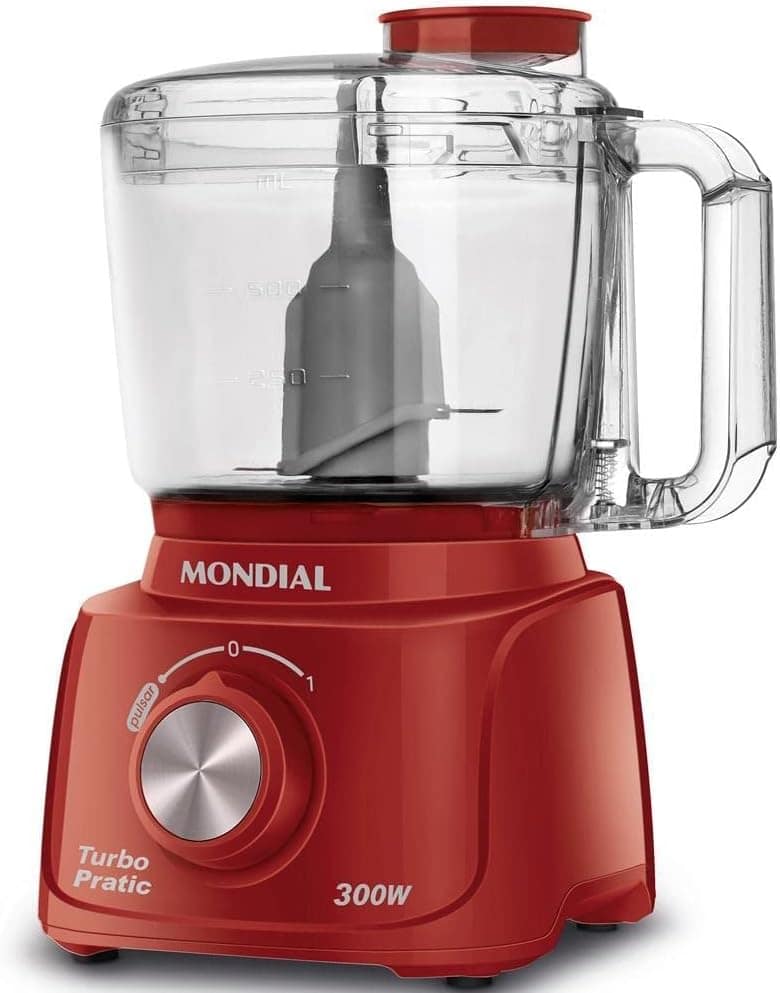 Mini Processador Mondial Turbo Pratic 300W MP-16-R - 127V - Image 2