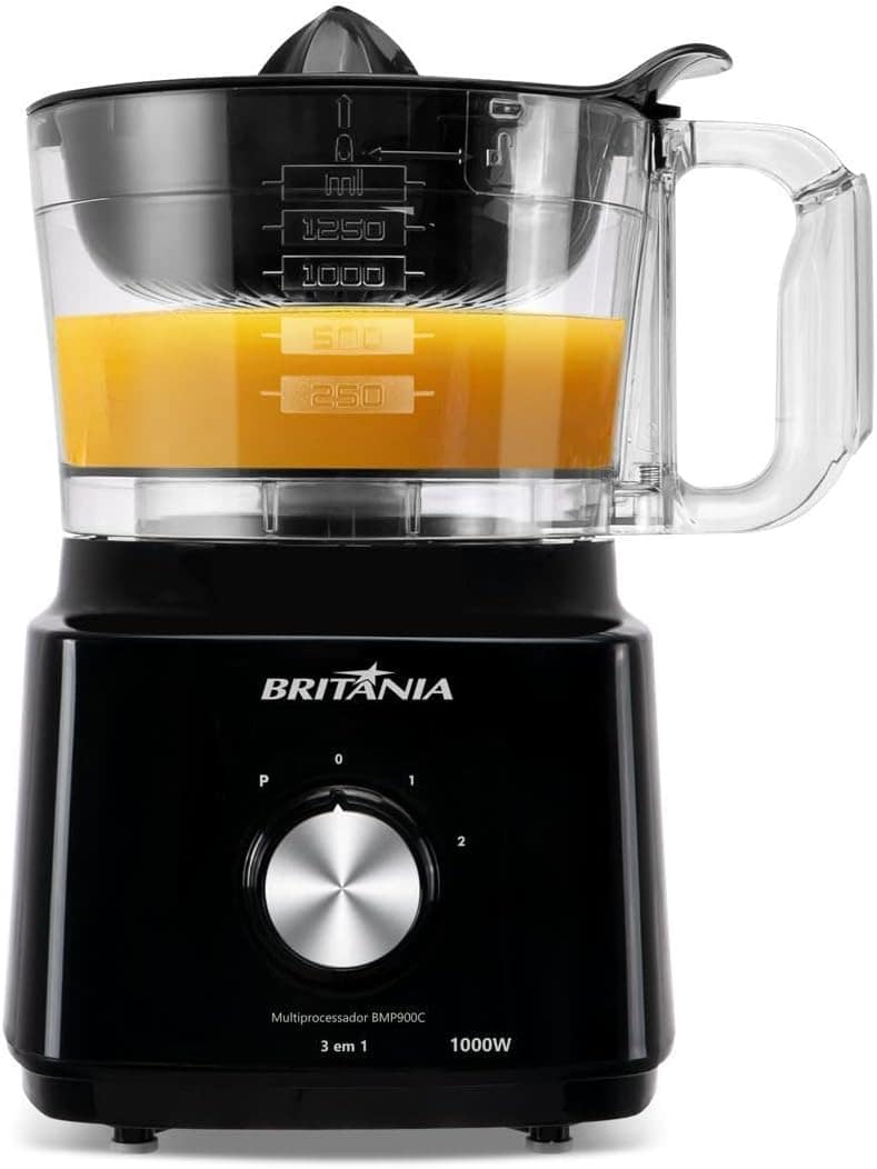 Multiprocessador Britânia 1000W 3 em 1 Lâminas Inox BMP900C ... - Image 4