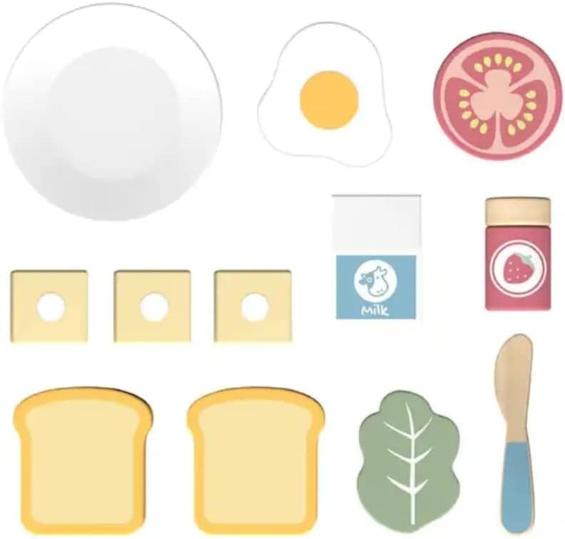 Torradeira de Brinquedo TookyToy - Brinquedo Educativo de Ma... - Image 2