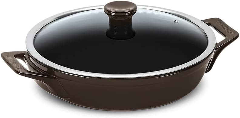 Frigideira de Cerâmica Clear 28Cm Com Alça 2500Ml Chocolate ...