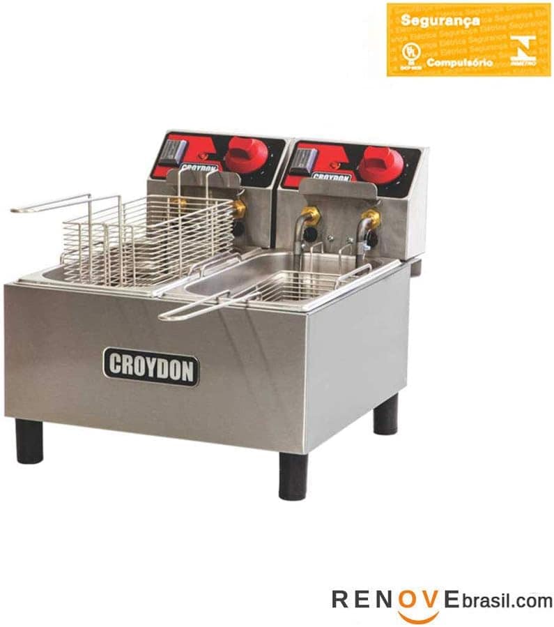 Fritadeira Elétrica 110V com 2 Cubas de 3 Litros FC2A - Croy... | É bom mesmo? Descubra antes de comprar