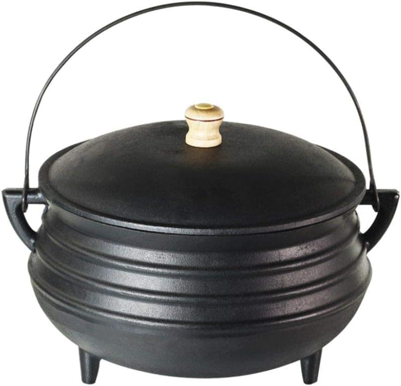 Panela Tripé Nº 2 Ferro Fundido Tampa Ferro Santana 600ml