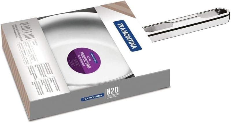 Frigideira Tramontina Allegra em Aço Inox com Fundo Triplo 2... - Image 2