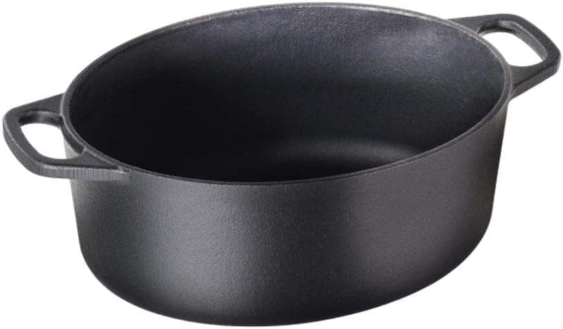 Caçarola Ferro Fundido Oval Alça E Tampa De Ferro 4l - Santa... - Image 2