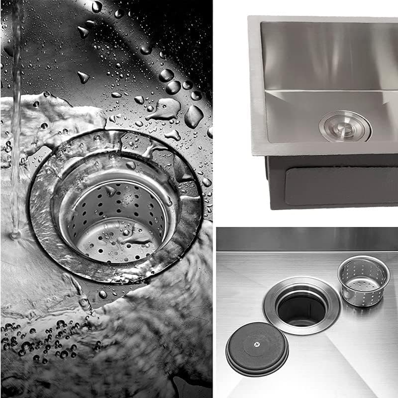 Cuba Dupla Quadrada Inox 304 Cozinha Pia Embutir Sobrepor Go... - Image 4