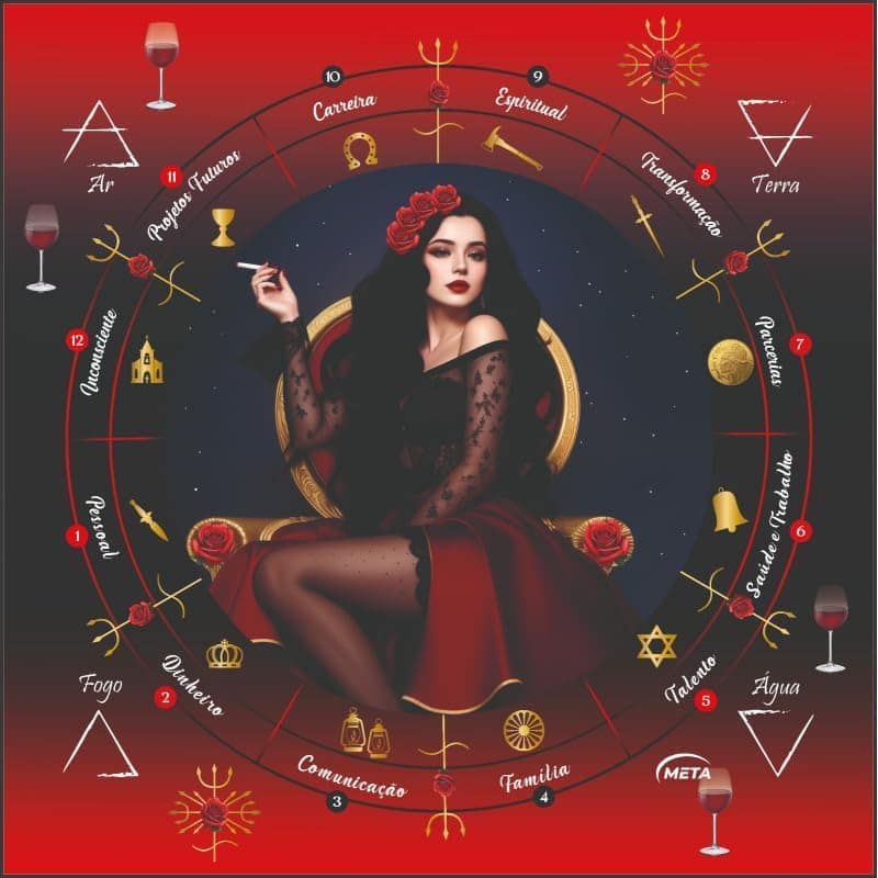 META ATACADO, A Legítima Toalha Tecido Jogo Cartas Maria Pad...