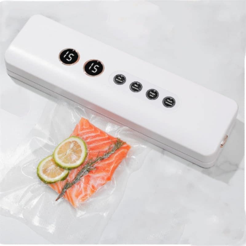 Seladora a Vácuo Portátil Branca Silenciosa - 110-220V