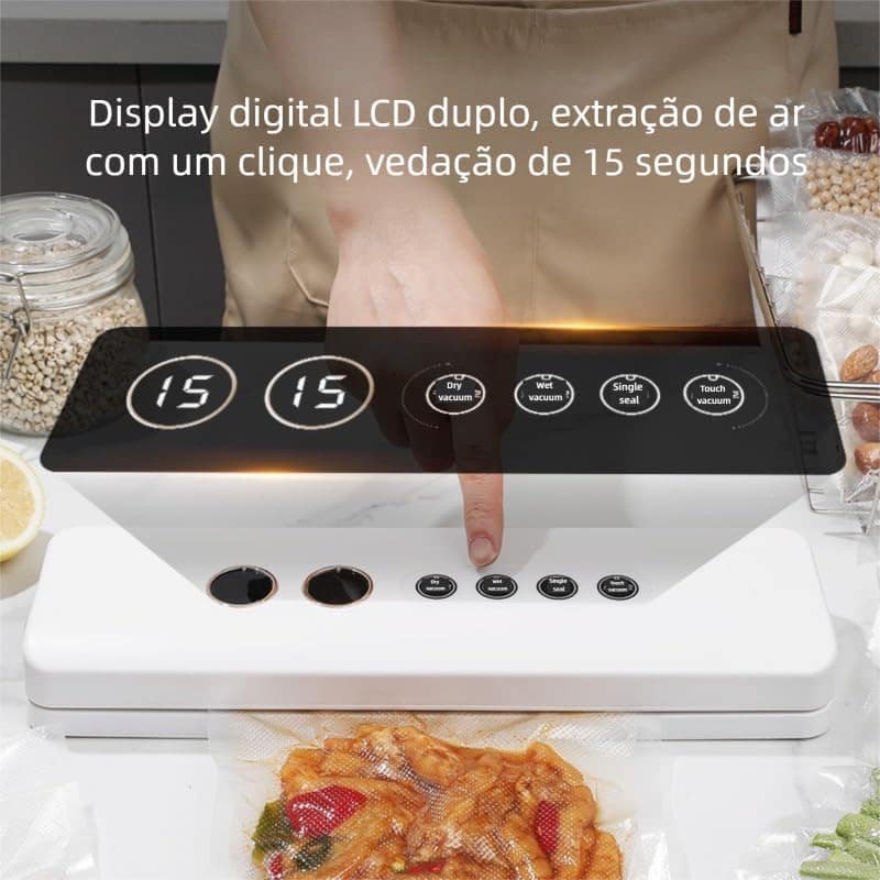 Seladora a Vácuo Portátil Branca Silenciosa - 110-220V - Image 5