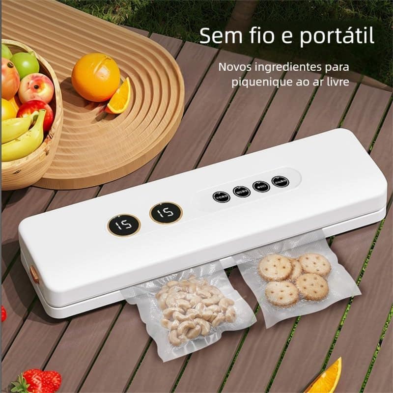 Seladora a Vácuo Portátil Branca Silenciosa - 110-220V - Image 3