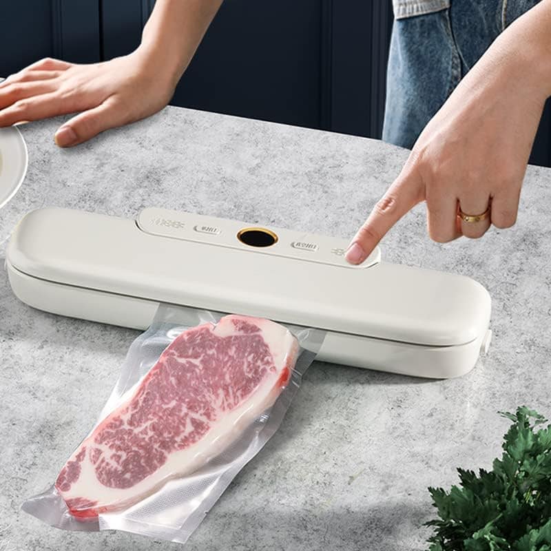 Máquina seladora a vácuo com 10 unidades de sacos seladores ...