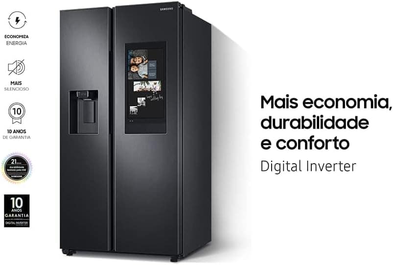 Geladeira Samsung Side By Side Black Premium 585 Litros 110V... - Image 4