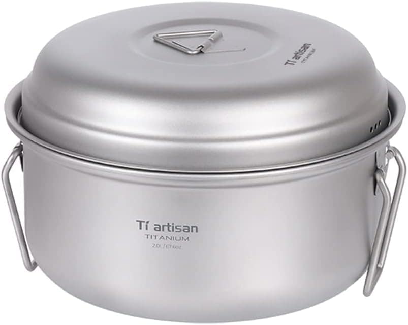 Panela Fumegante,KKcare Conjunto de panela a vapor de titâni... - Image 7