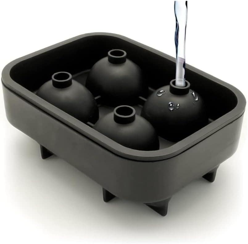 Forma de Gelo Caveira 4 Cavidades Drinks Whisky Silicone Pre... - Image 3