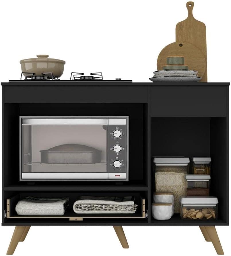 Balcão para Cooktop e Forno 105cm 1 Porta 1 Gaveta Veneza Mu... - Image 5