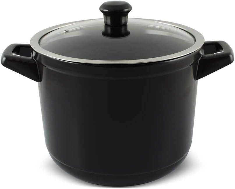 Ceraflame Caçarola de Cerâmica Alta Duo 24cm 7 Litros Preto