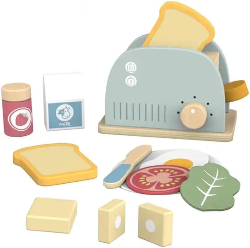 Torradeira de Brinquedo TookyToy - Brinquedo Educativo de Ma...