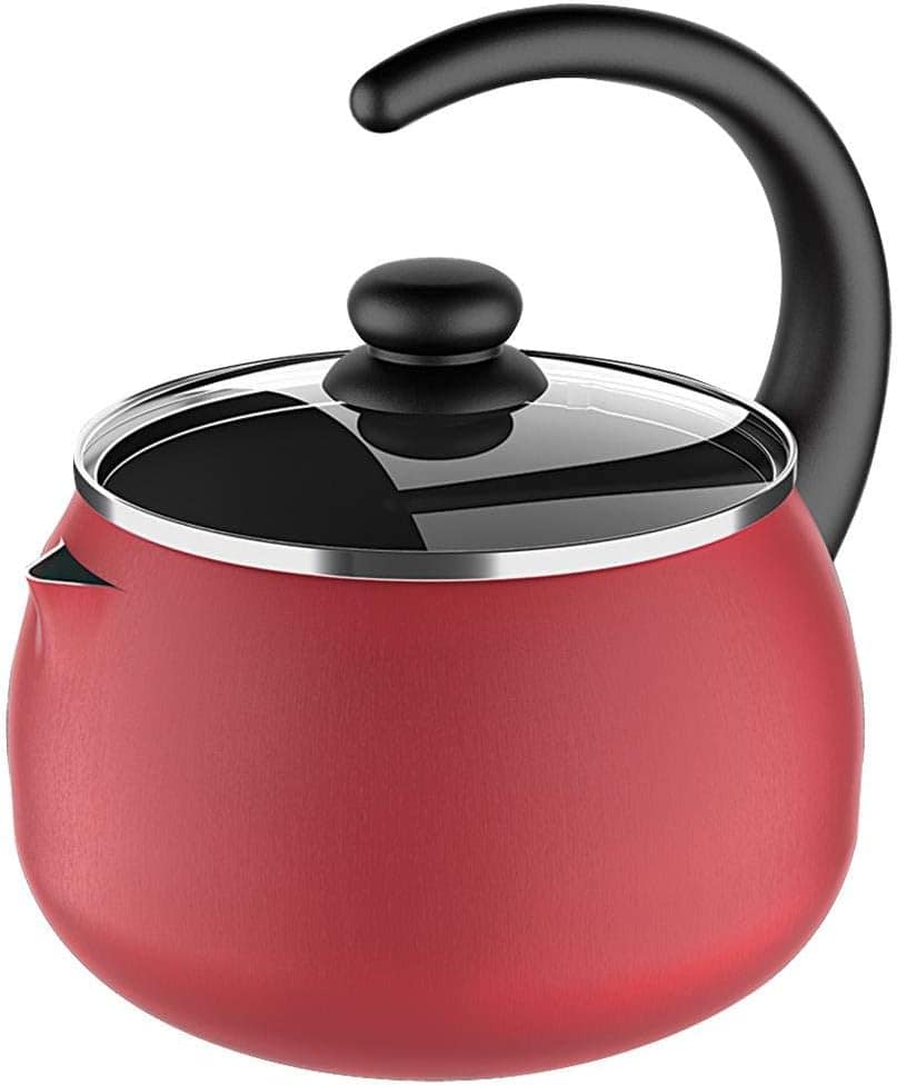 Chaleira 2L Antiaderente com Tampa de Vidro -Cereja Brinox