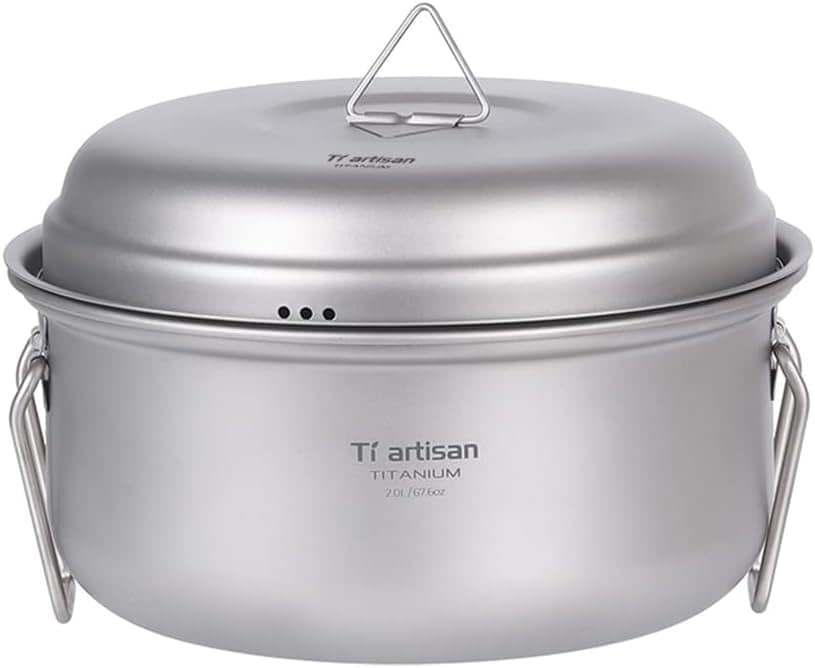 Panela Fumegante,KKcare Conjunto de panela a vapor de titâni... - Image 6