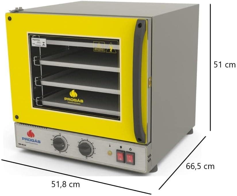 Forno Turbo Elétrico Fast Oven Prp-004 G2 Amarelo - Progás 1... - Image 2