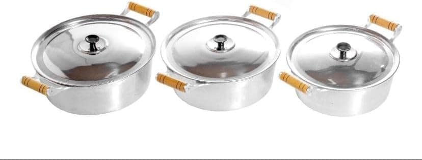 Conjunto Jogo Panelas Grande Alumínio Batido Fundido Grosso ... - Image 2