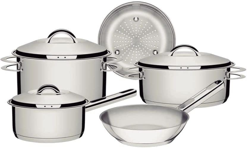 Jogo de Panelas Tramontina Solar em Aço Inox com Fundo Tripl...