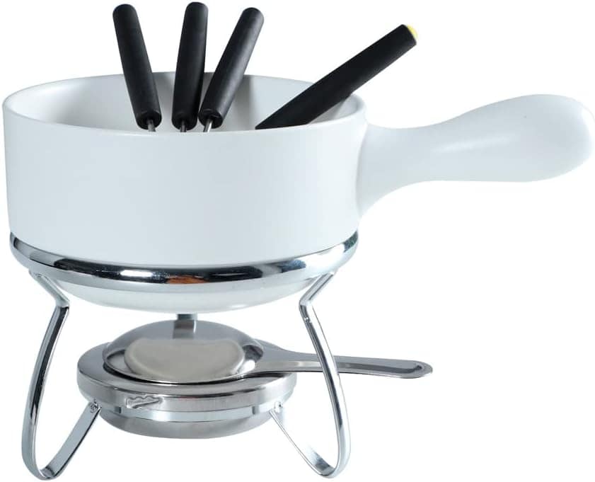 Aparelho de Fondue em Cerâmica 08 Peças P14,5Xl24Xa19Cm Bran...