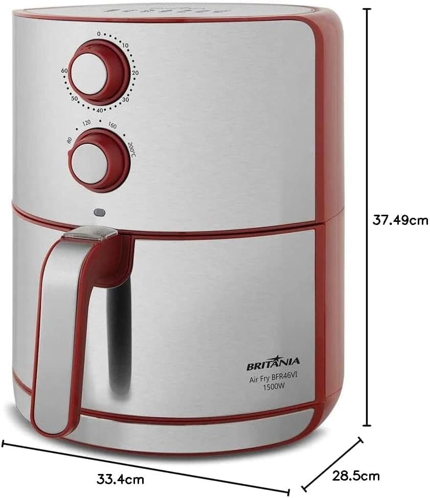 Fritadeira Air Fry Britânia BFR46VI Antiaderente 4,6L 1500W ... | É bom mesmo? Descubra antes de comprar - Image 5