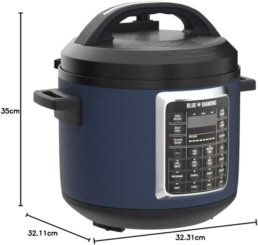 Blue Diamond Panela De Pressão Elétrica Antiaderente De Cerâ... - Image 11