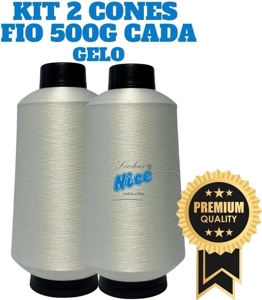 Kit Fio Overloque 500G - 2 Cones, Fio para Costura Maquina O... - Image 2