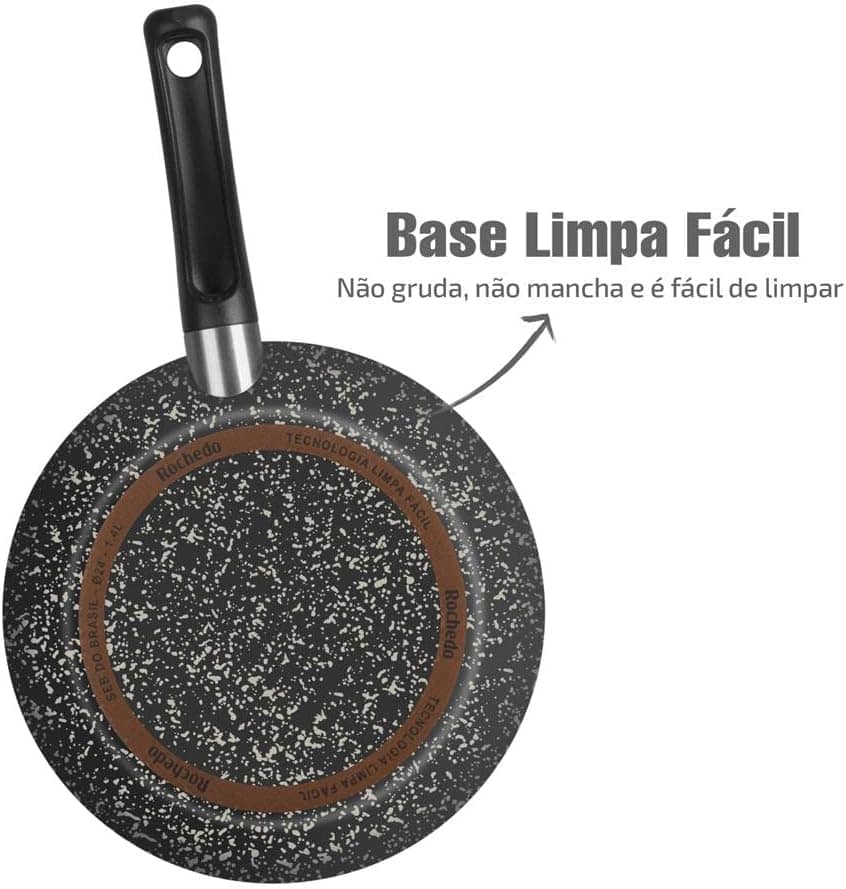 Frigideira Francesa Rochedo Antiaderente, Thermo-sinal, 24cm - Image 2