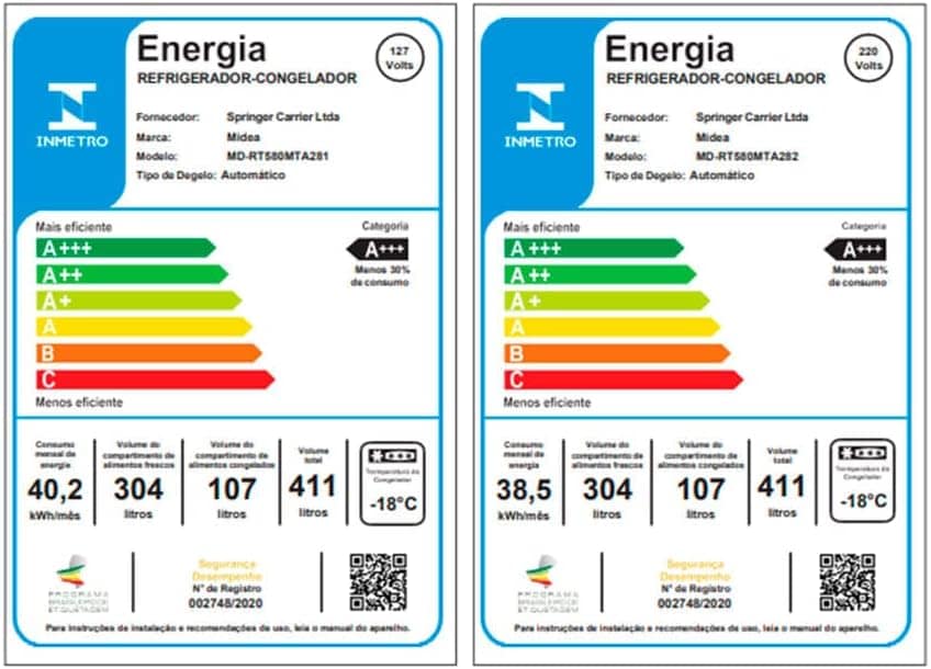 Geladeira Frost Free Midea Duplex 411L cor preta com desodor... - Image 5