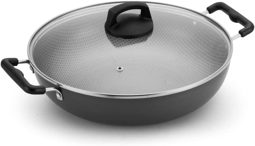 WOK ALEGRETE 30 C/TAMPA DE VIDRO E ALCA AA CINZA - Image 2