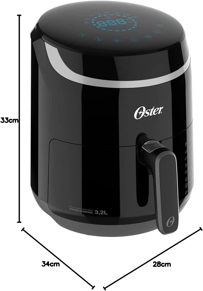 Fritadeira Black Digital Fryer 3,2L Oster com Painel Touch -... | É bom mesmo? Descubra antes de comprar - Image 10
