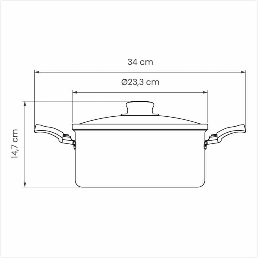 Caçarola de aluminio com revestimento interno de antiaderent... - Image 5