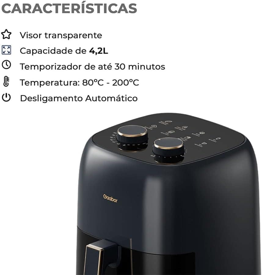 Air Fryer Fritadeira Elétrica Gaabor 4.2L Visor Transparente... | É bom mesmo? Descubra antes de comprar - Image 7