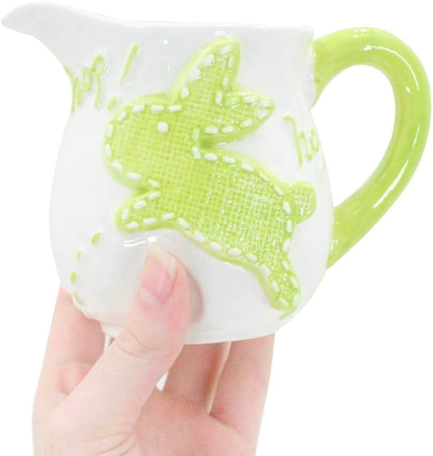 Leiteira de Coelhinho da Páscoa Verde Em Cerâmica - 275ml - Image 4