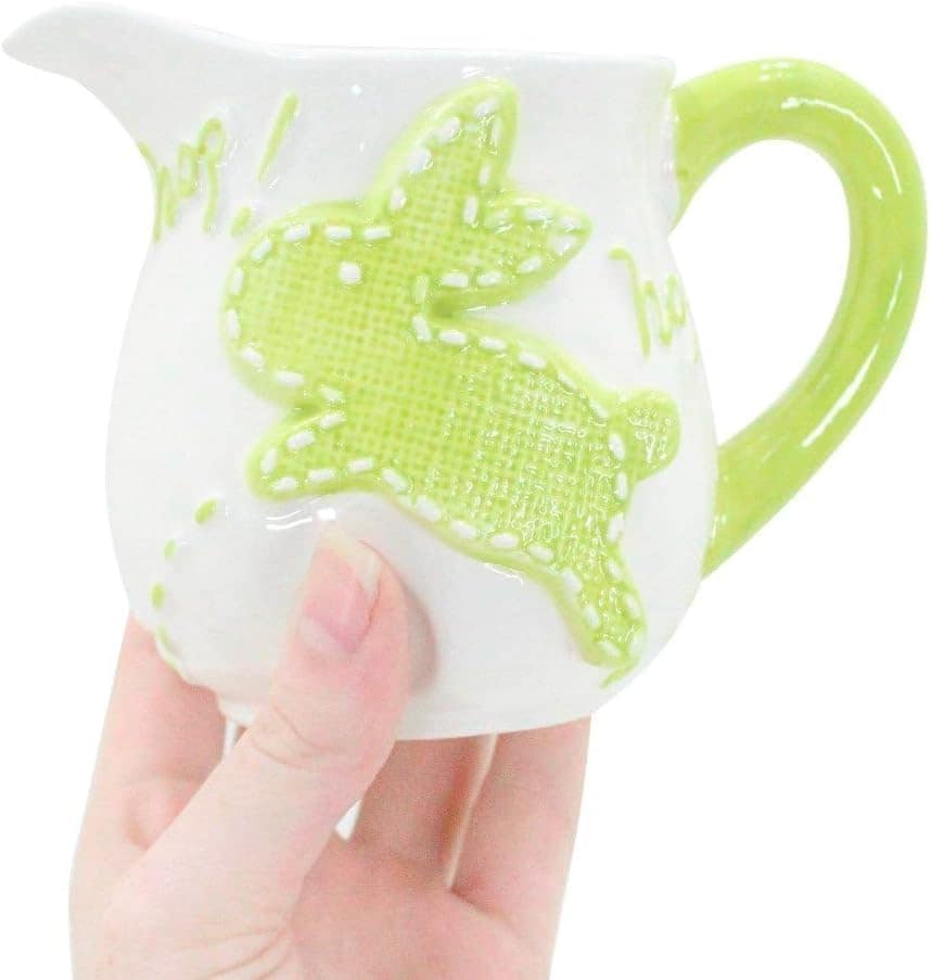 Leiteira de Coelhinho da Páscoa Verde Em Cerâmica - 275ml - Image 5
