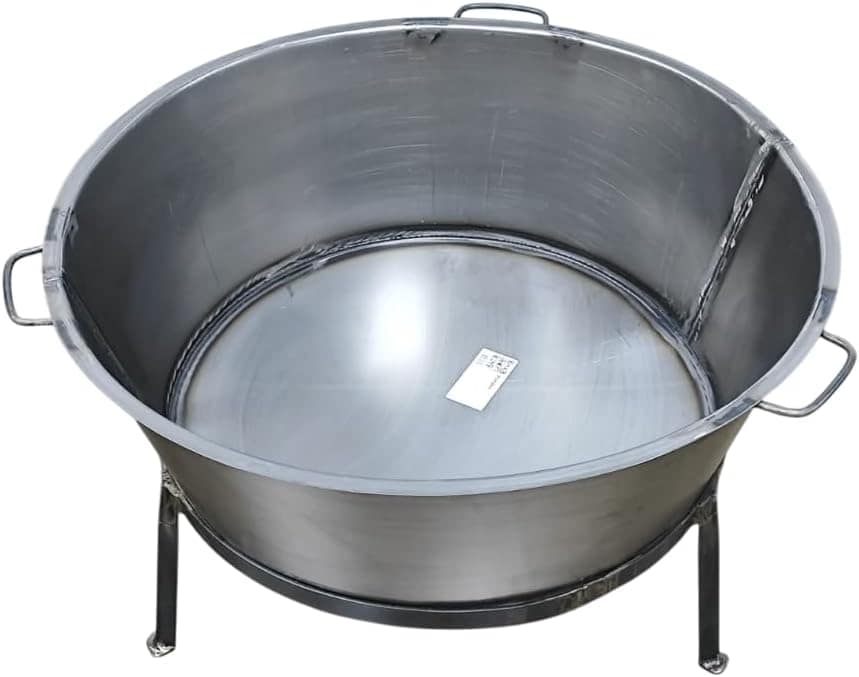 Tacho Redondo Para Banha N°6 com Tampa e Tripé - 108l - Konz... - Image 3