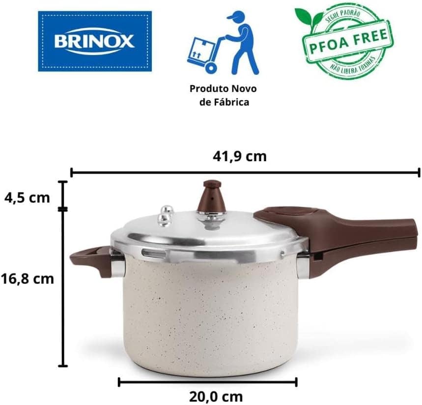 Panela de Pressão 4,2L Ceramic Life com Fundo de Indução Pre... - Image 8