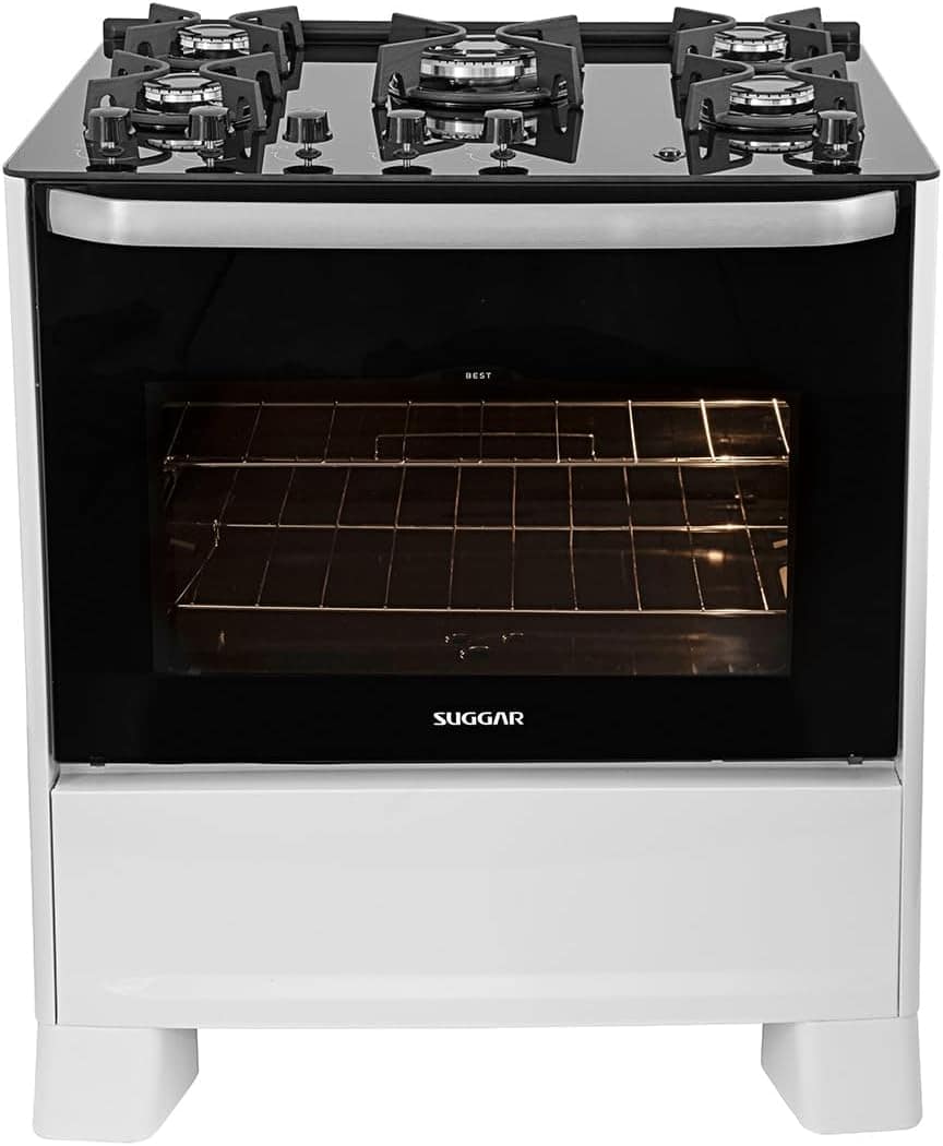 SUGGAR FOGÃO BEST GLASS BRANCO MESA DE VIDRO 5 BOCAS TRIPLA ... - Image 2