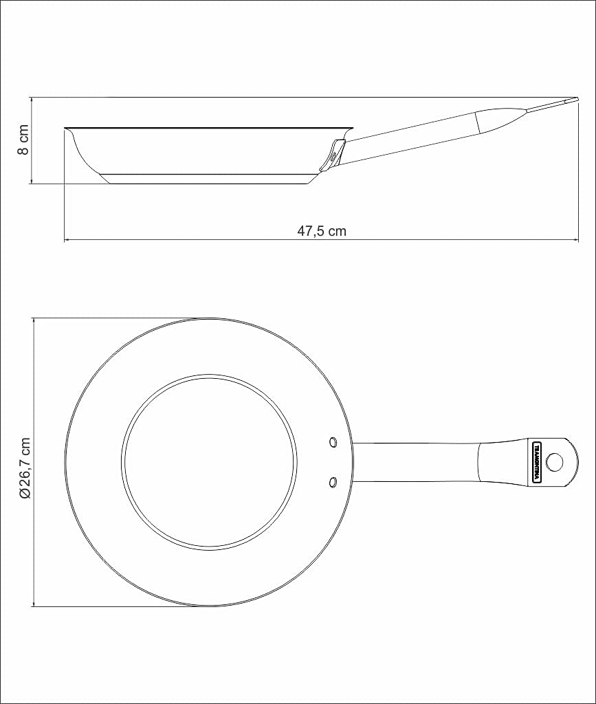 Frigideira Rasa Tramontina Professional em Aço Inox com Fund... - Image 3