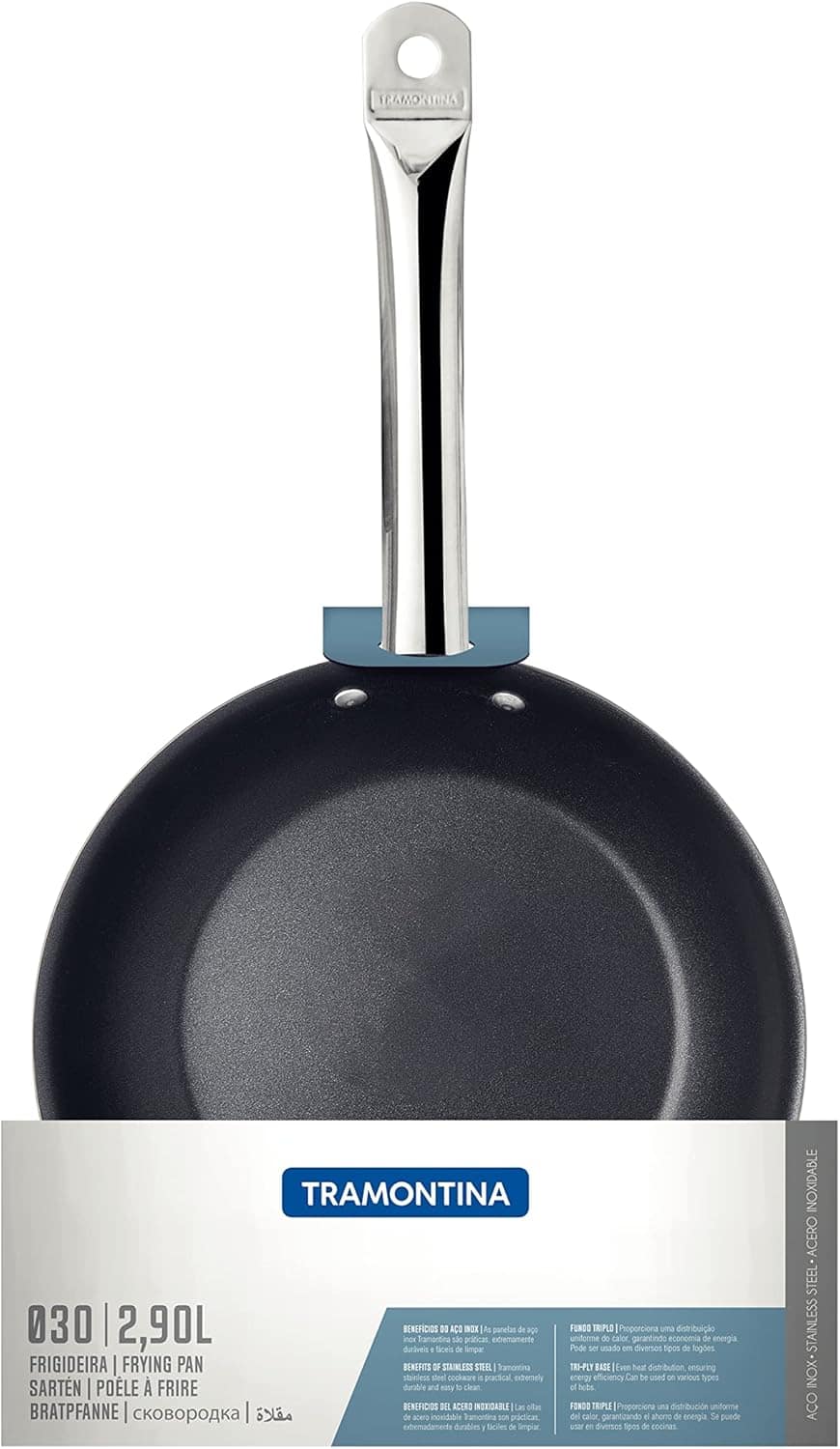 Frigideira Tramontina Professional Rasa em Aço Inox com Fund... - Image 2